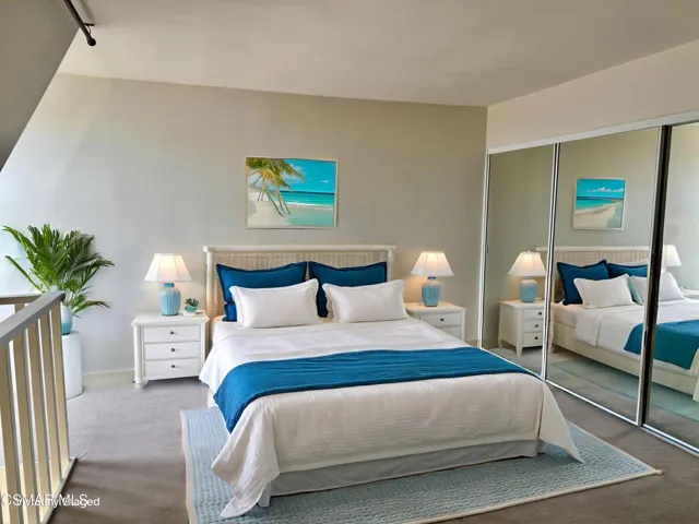 Virtually Staged Primary Bedroom