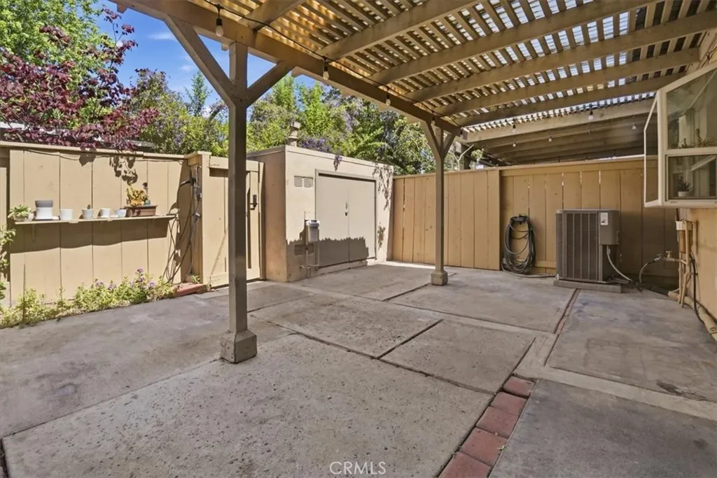 spacious patio