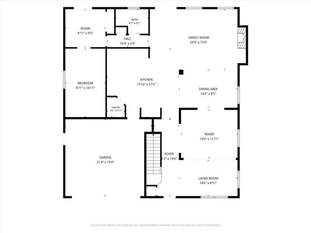First, main level. Floorplan and room dimensions are estimated, not exact