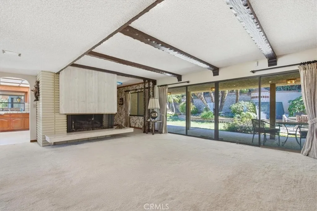 Mid century modern fireplace