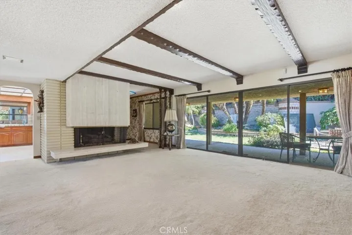 Mid century modern fireplace