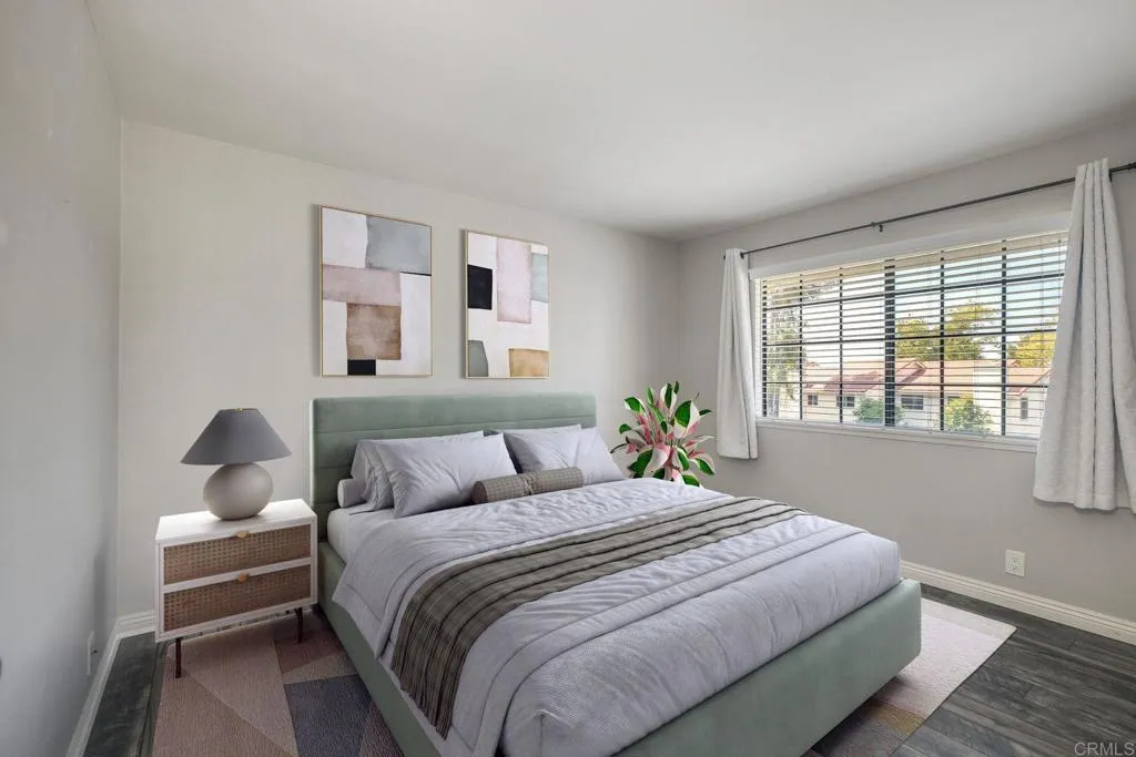 Virtually staged secondary bedroom~
