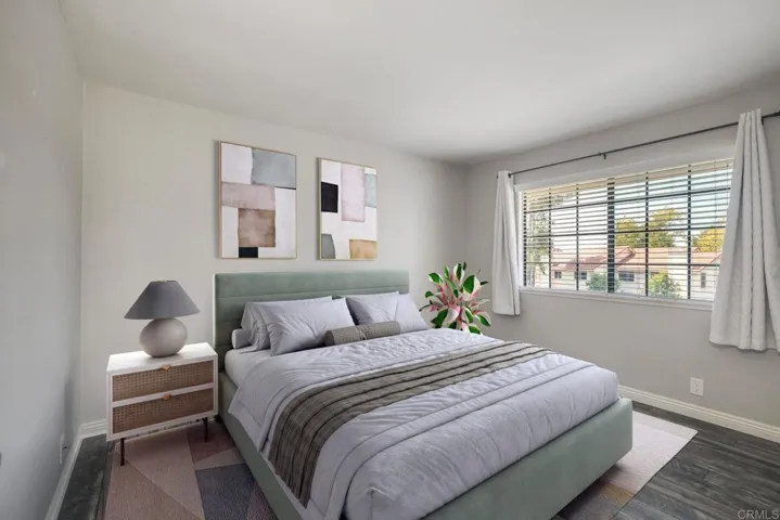 Virtually staged secondary bedroom~