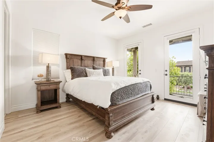 3rd Bedroom Suite with 2 french doors to the Balcony