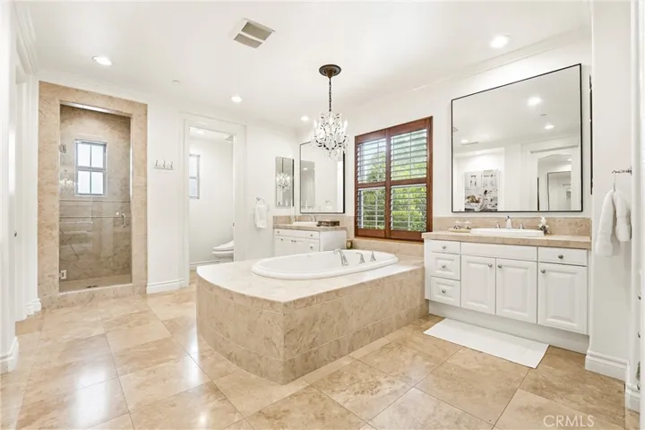 Master Bath with very large closet
