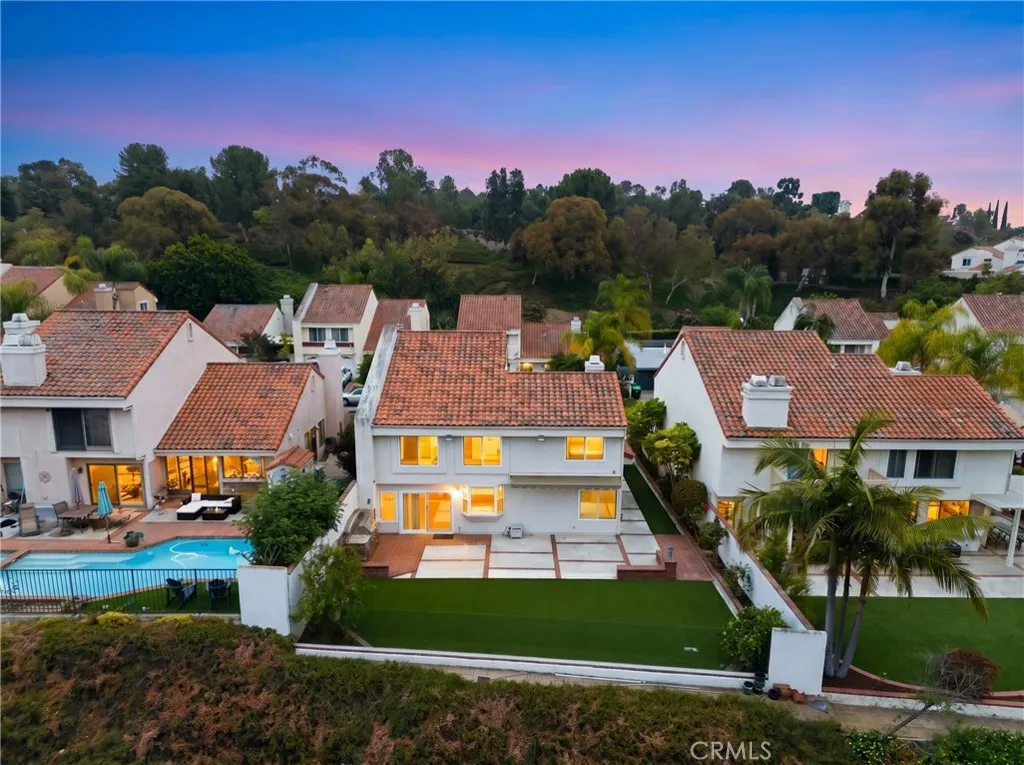 Aerial View of backyard.