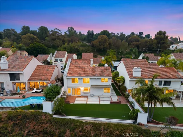 Aerial View of backyard.