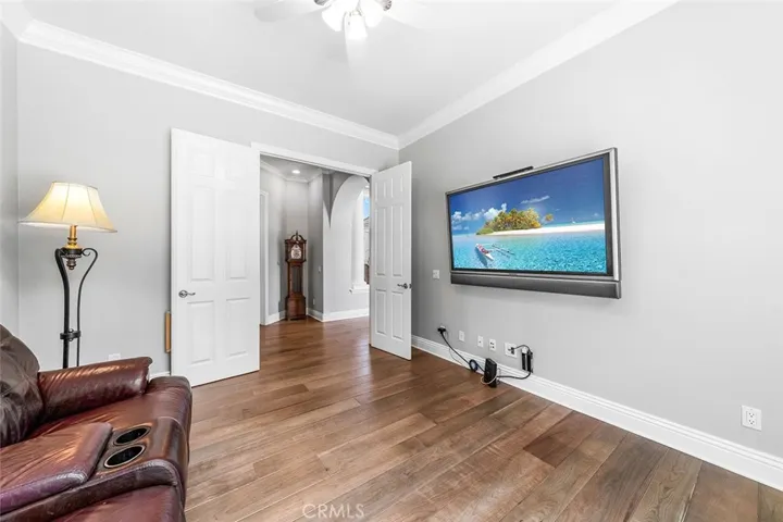 CURRENT MEDIA ROOM. COULD BECOME 5TH BEDROOM