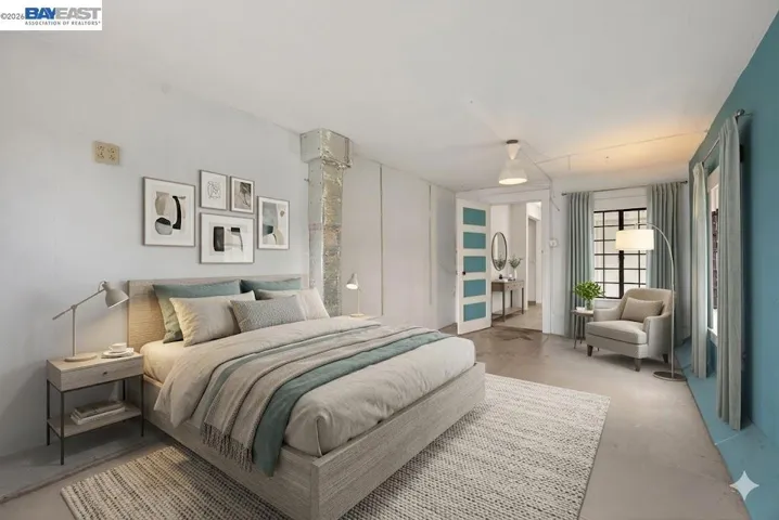 Virtually Staged bedroom