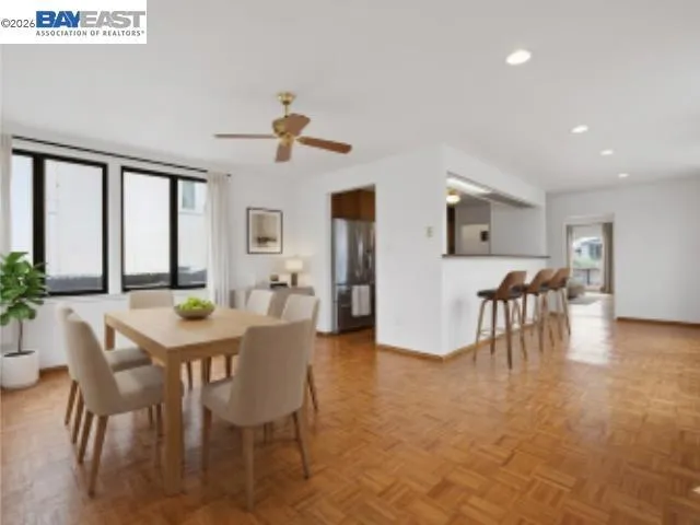 Virtually Staged dining room