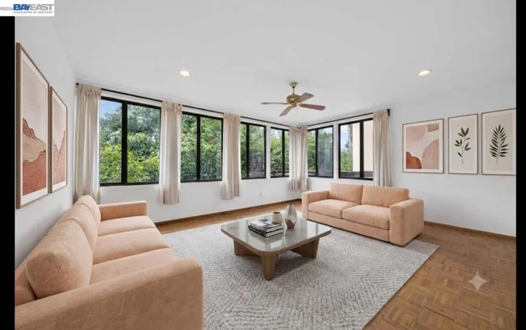 virtually staged family room
