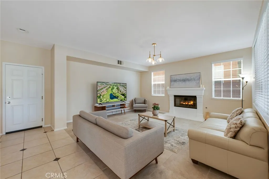 45339 Tiburcio Temecula CA 92592 - Open Living Room with Fireplace
