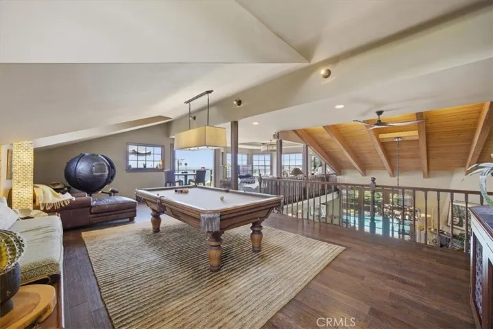 Billiards Loft With Pool Table, Bar, Entertaining Area and Great Viewing Balcony