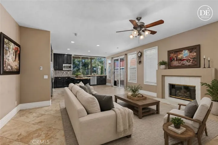 Virtually Staged - Family Room Opens to Kitchen