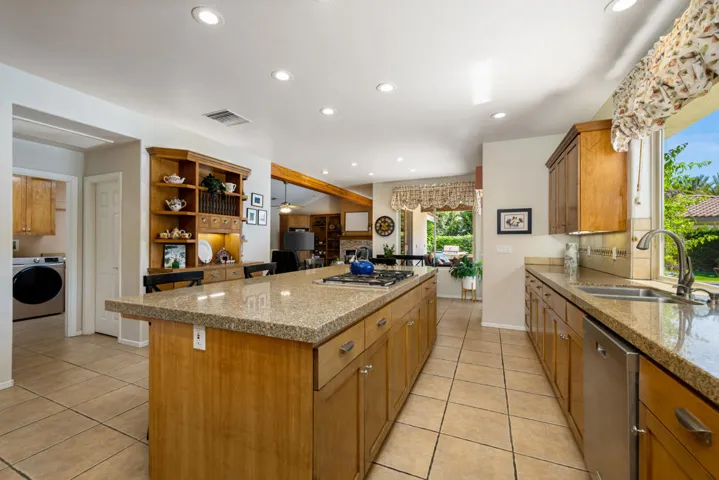Kitchen with island