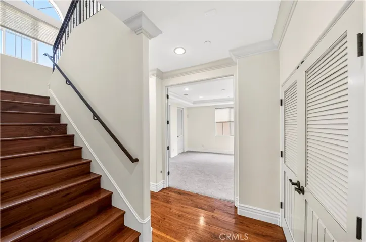 2nd floor - entrance to junior master bedroom and stairs going to 3rd floor.