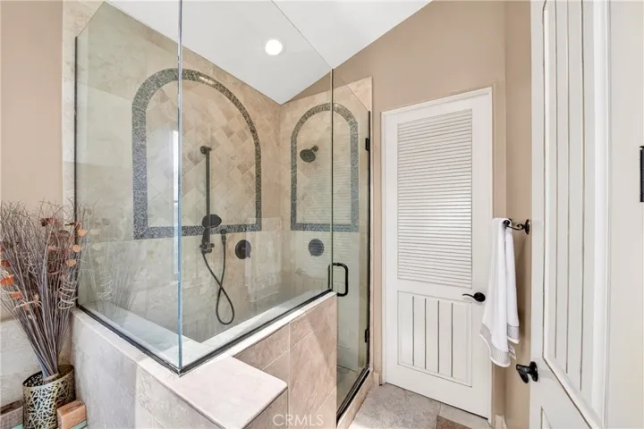 Master shower.