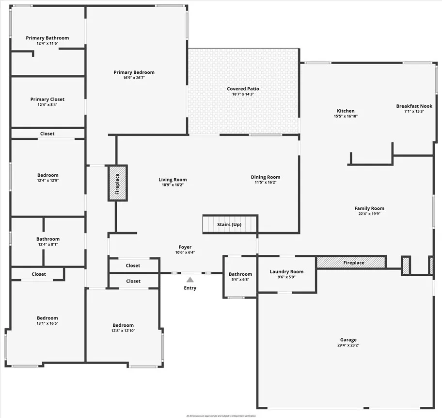 1st floor w/ 4 bdrms