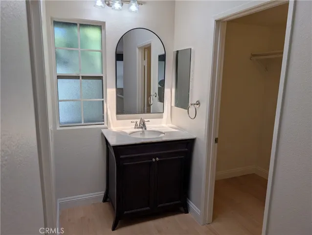 Vanity and closet