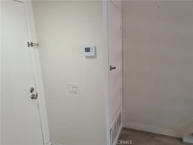 Front door and closet space