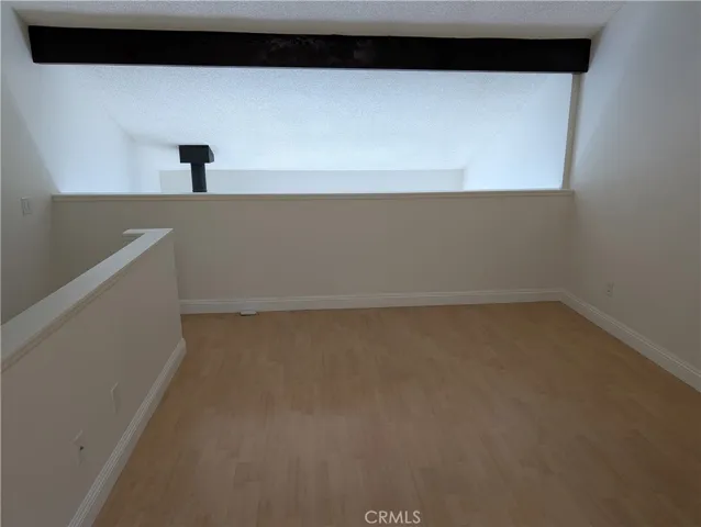 Bedroom is upstairs