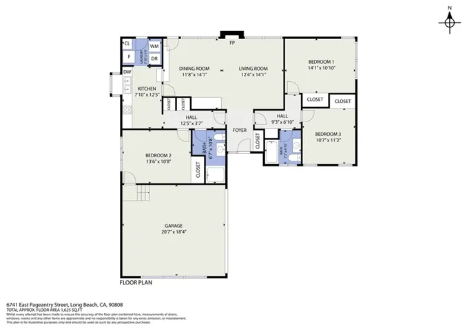 floor plan with measurements