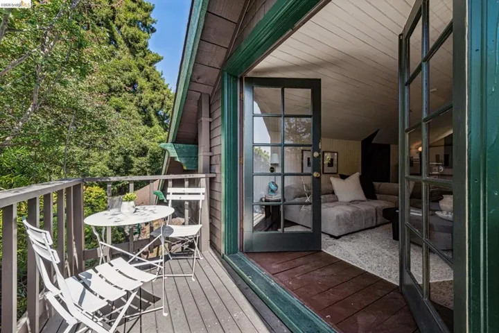 Private balcony outside the attic.