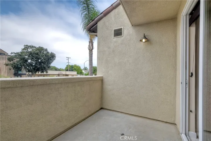 Private balcony off guest bedroom.