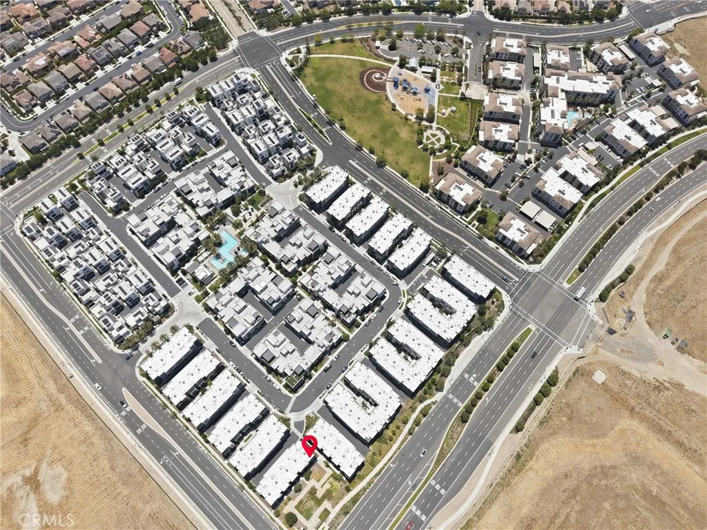 aerial view of community