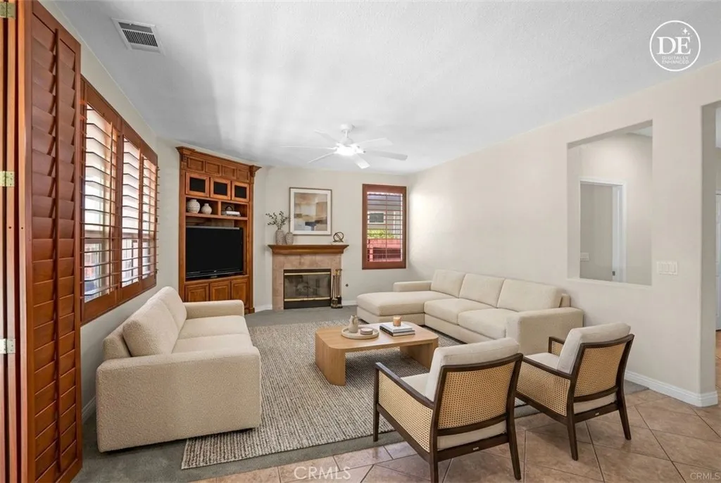 staged family room
