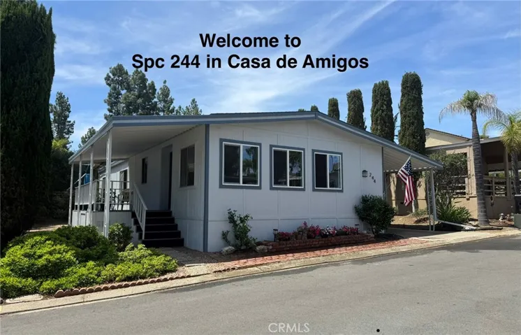 Spc 244 in Senior Mobile Home Park has been REMODELED & UPGRADED.