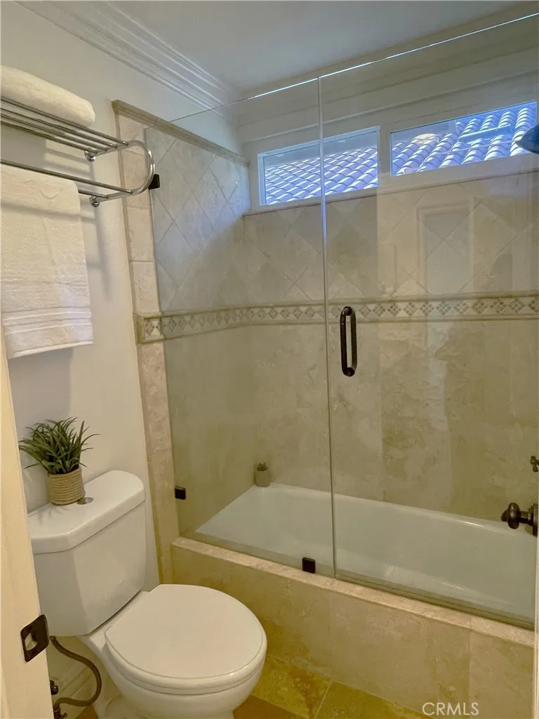 Show and tub in hallway bathroom