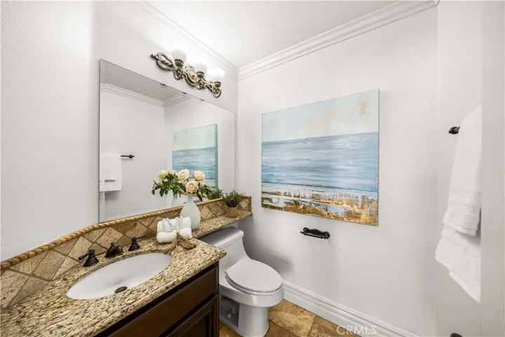 Downstairs powder room