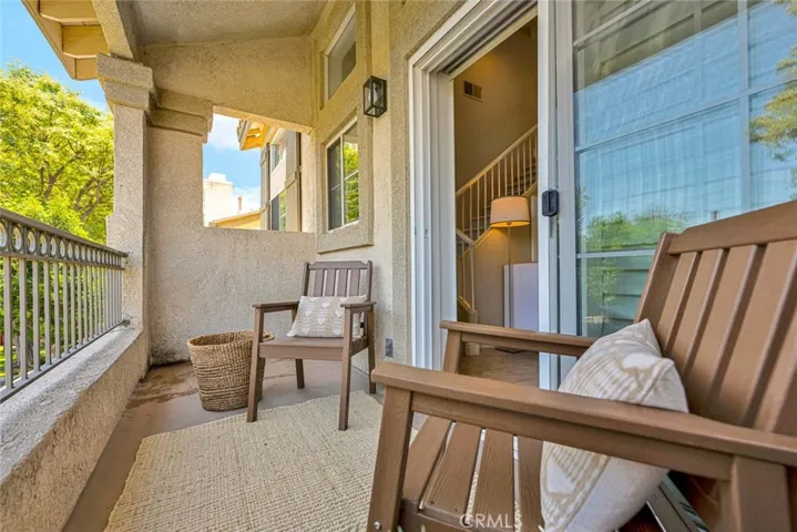 Balcony located off the living room, perfect for relaxing.
