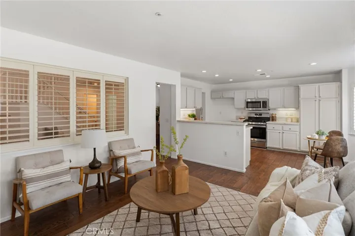 Family room open to Kitchen