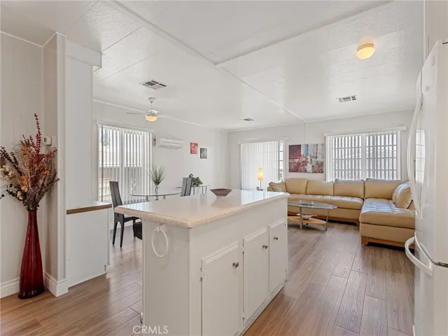 View of living room from kitchen