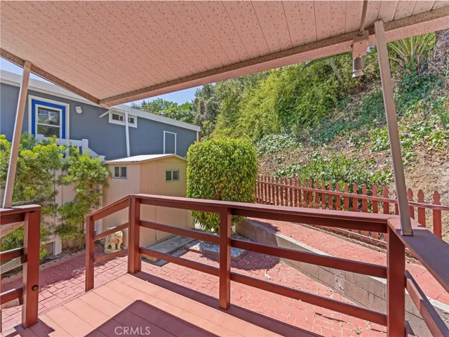 Backyard balcony, shed #1