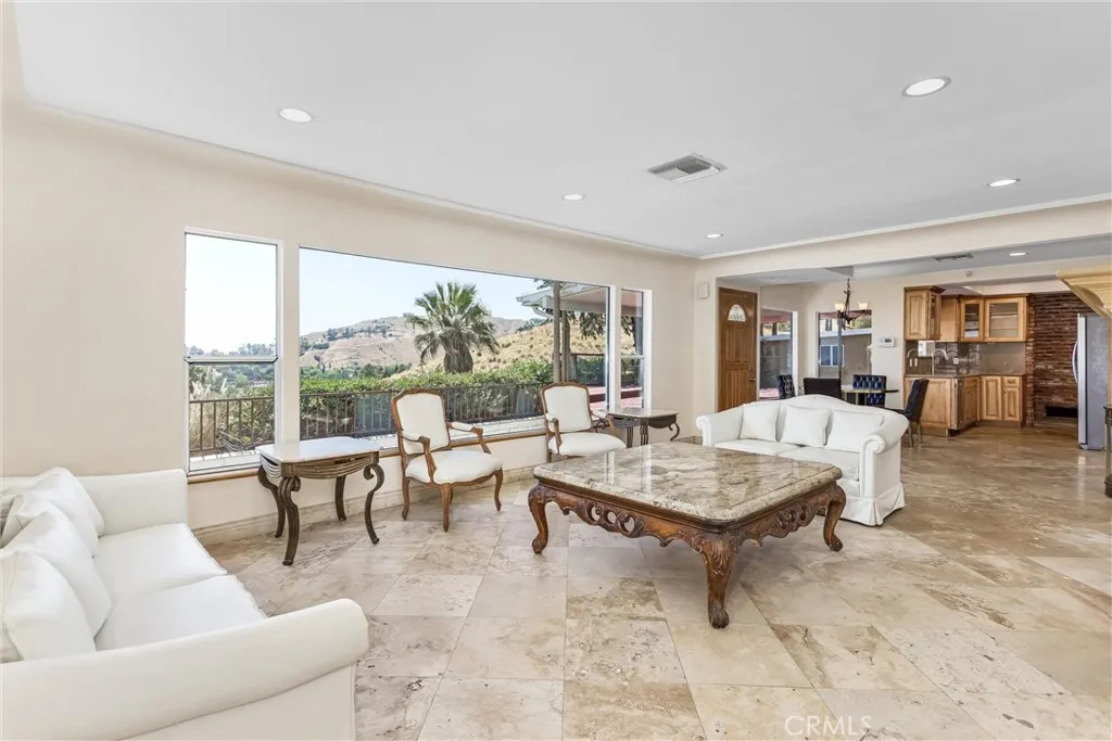 Great room with picture windows