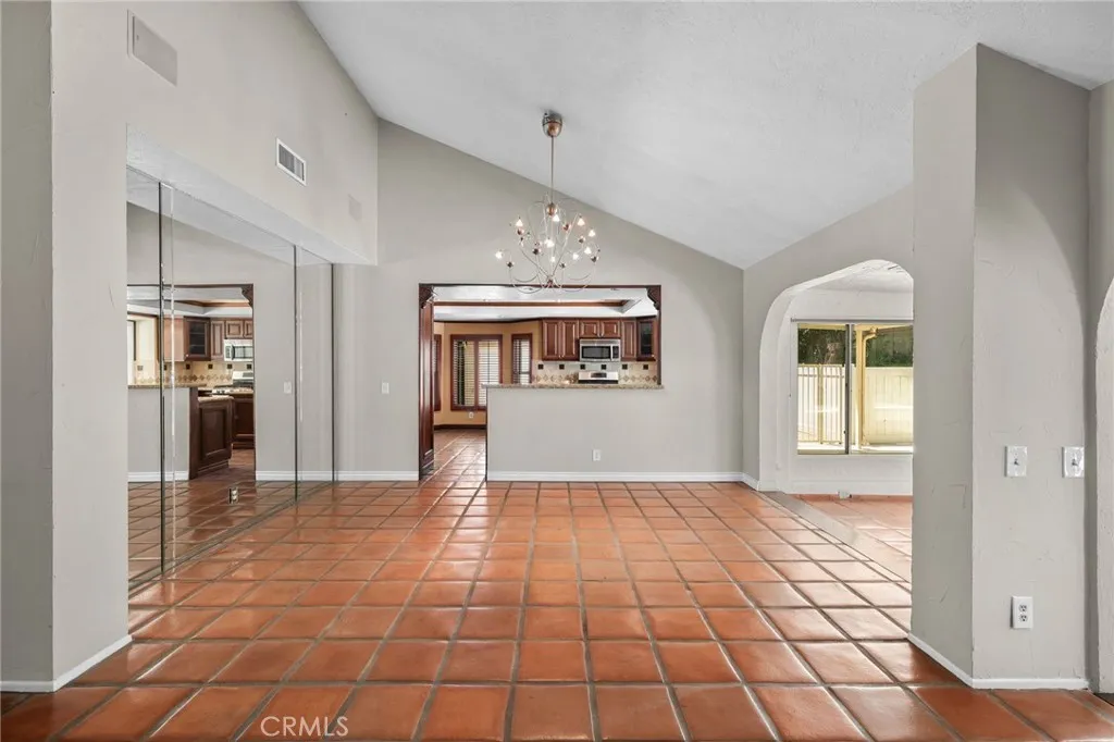 Dining room opens up to sunroom