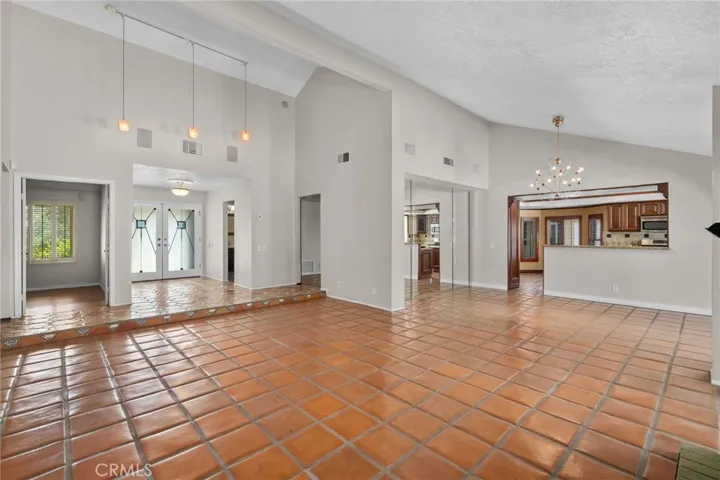 Living room and dining