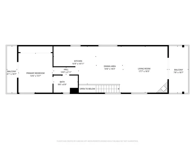 Upstairs floor.  Living room faces East/the ocean.