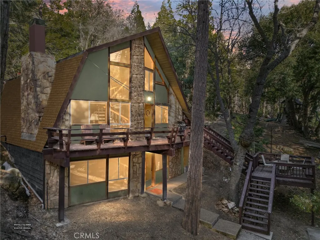 Cabin at twilight