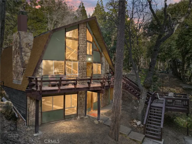 Cabin at twilight