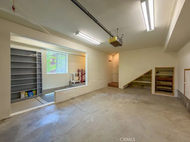 Attached garage with workshop