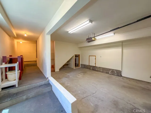 Attached garage with workshop