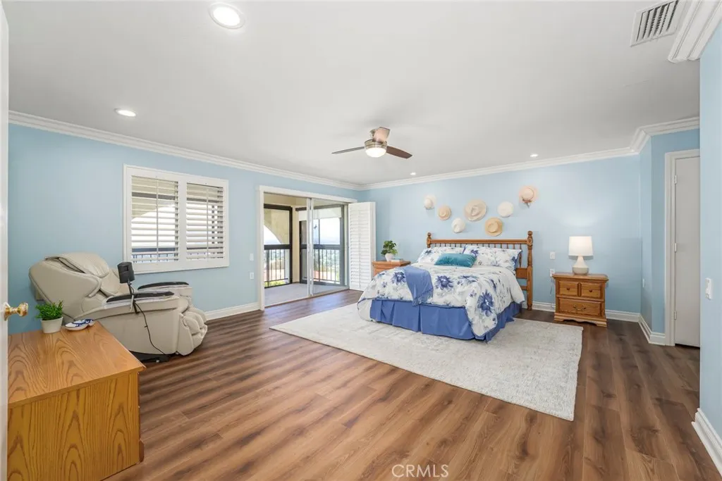 Primary bedroom, gigantic space with a private balcony.