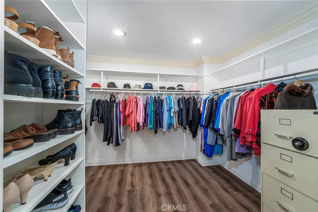 Very large walk-in closet
