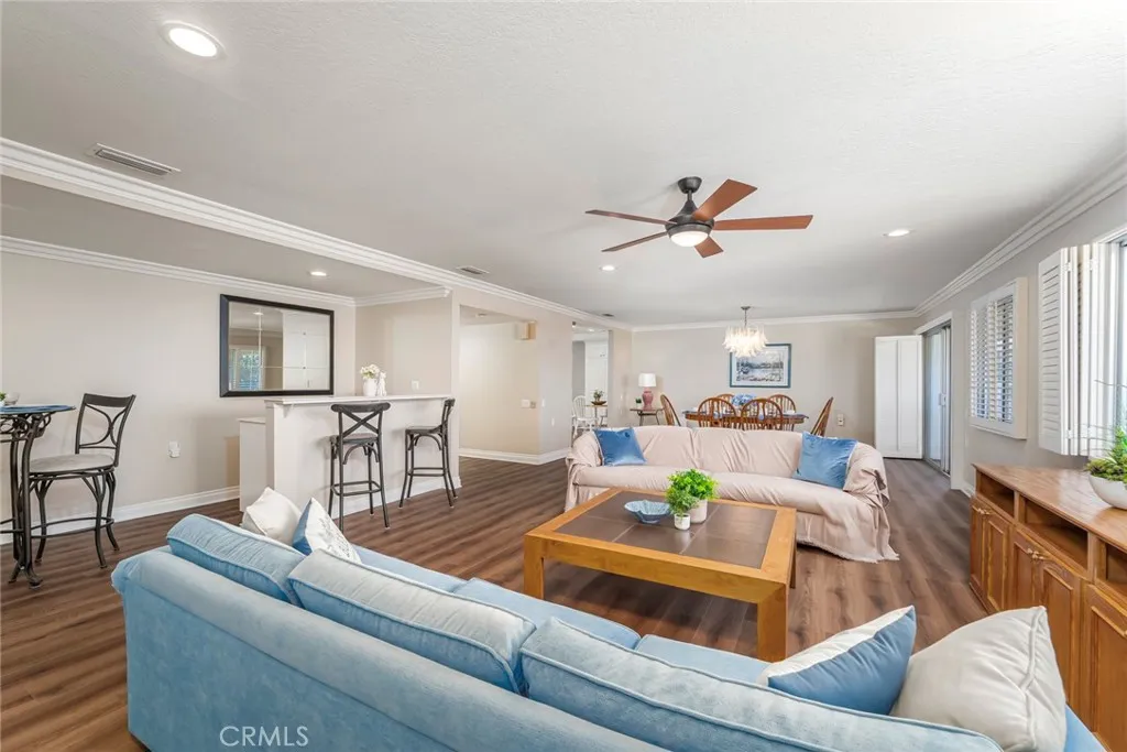 Central air and ceiling fan for comfort