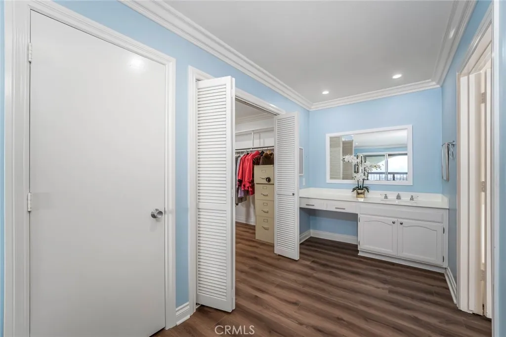 Door opens to a closet next to the walk in closet