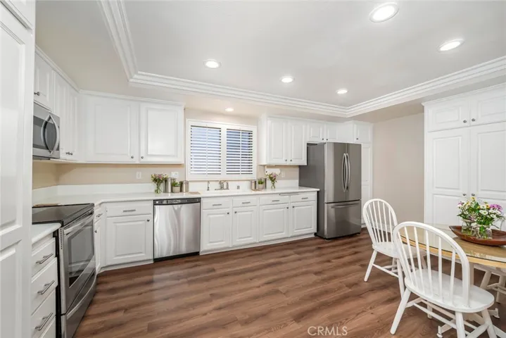 All stainless steel appliances.